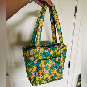 BAGGU Puffy Mini Tote - Flowerbed print